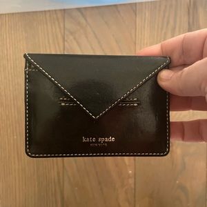 Kate Spade Black Leather Card Holder